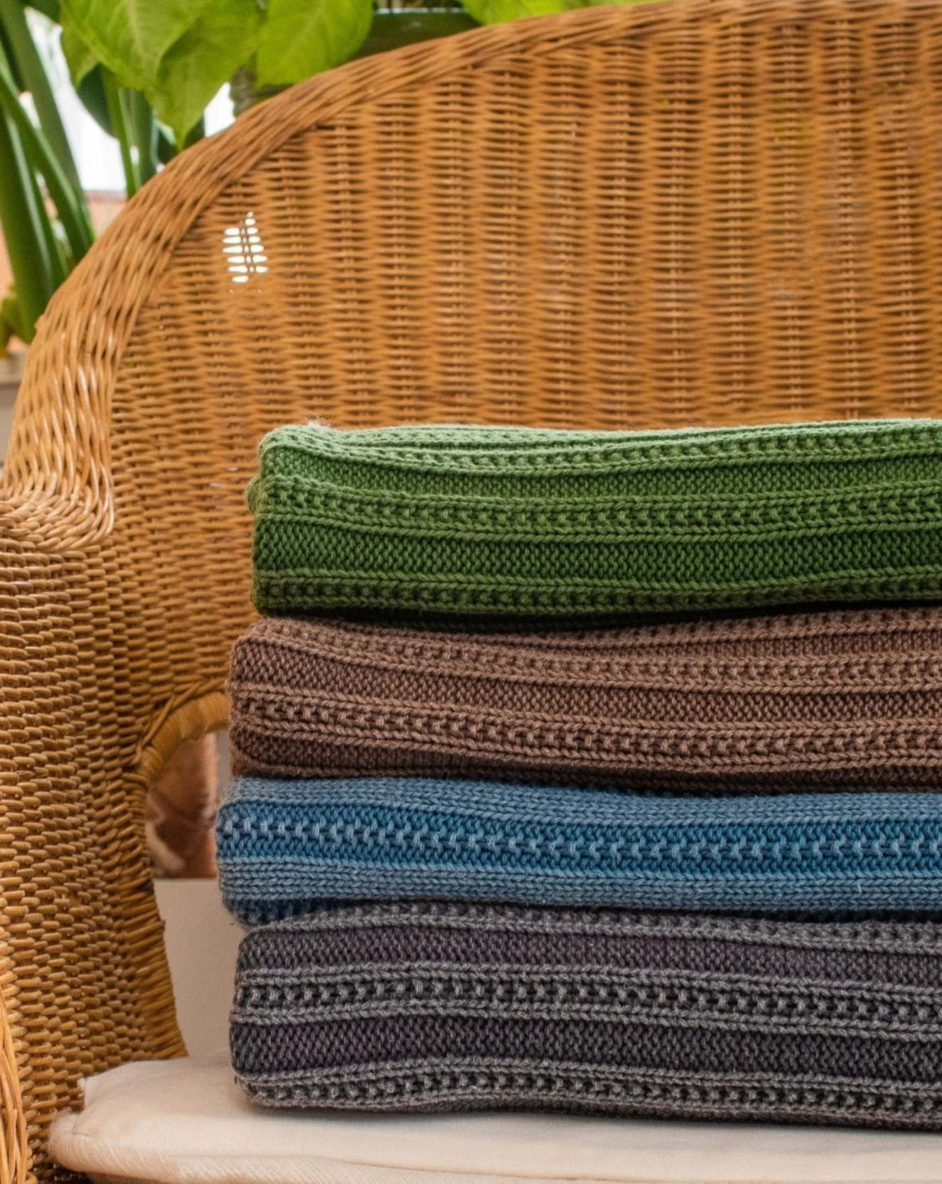 Brooklyn Organic Cotton Knit Throw Blanket - Image 10