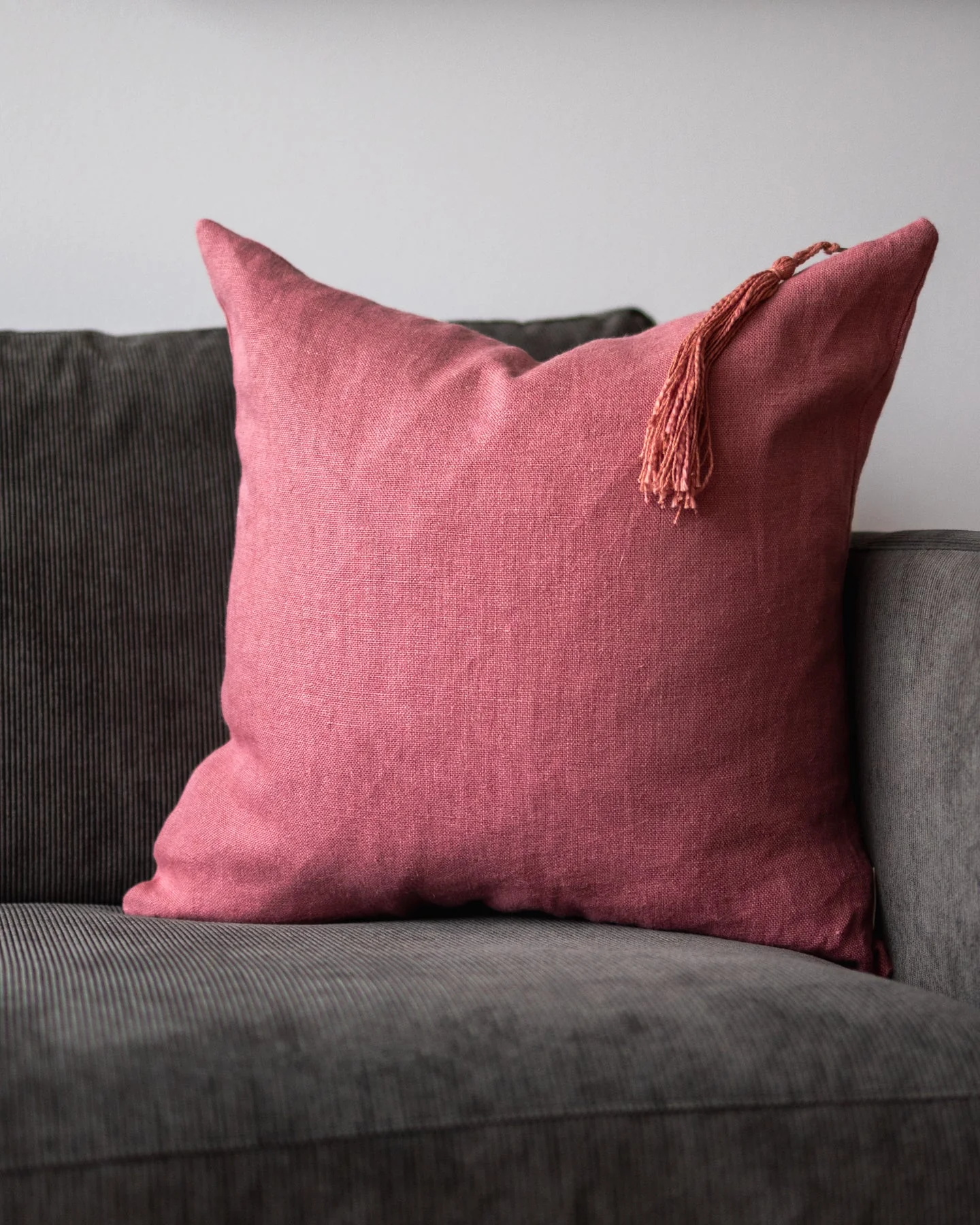 Chiara Organic Linen Throw Pillow - Image 13
