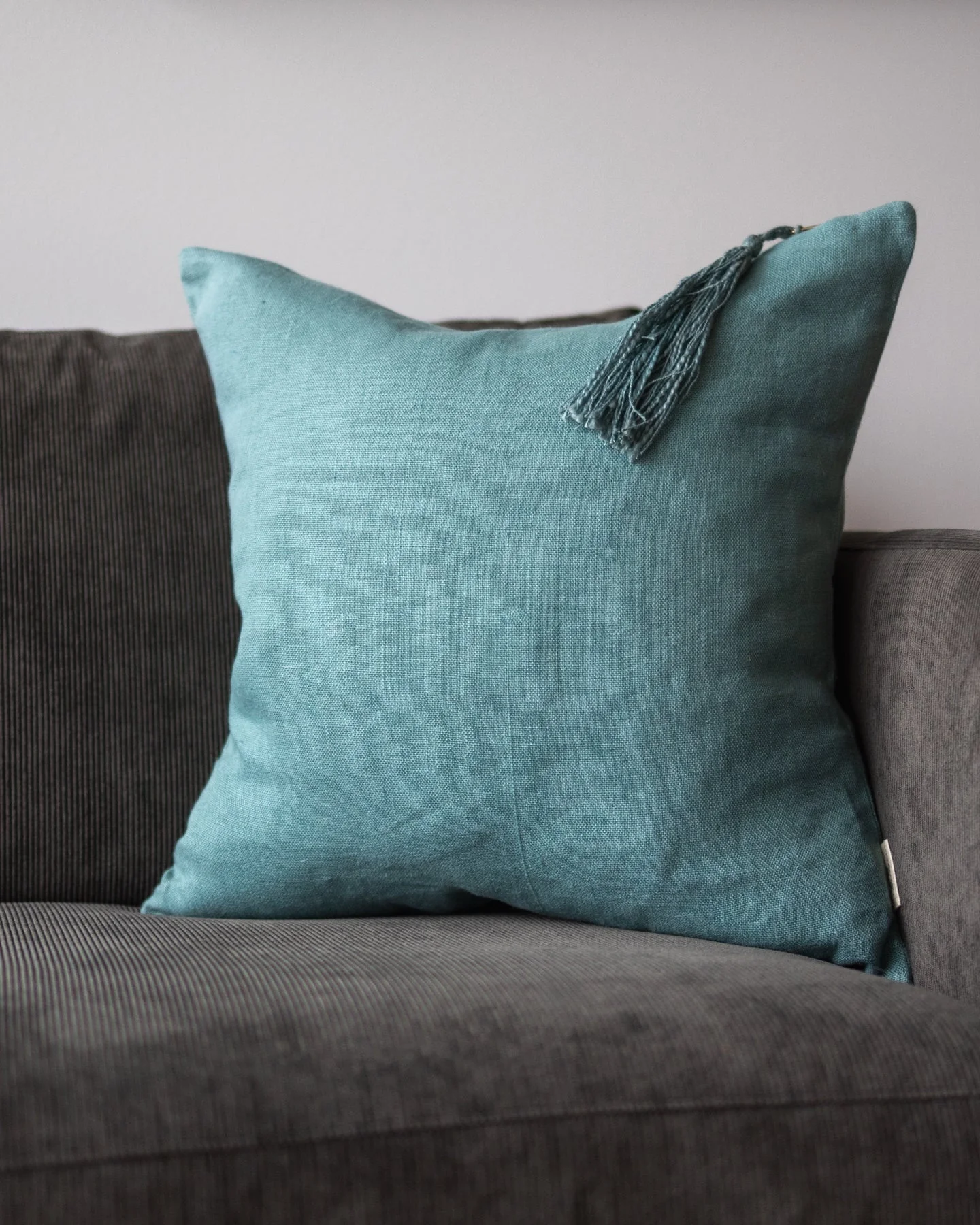 Chiara Organic Linen Throw Pillow - Image 6