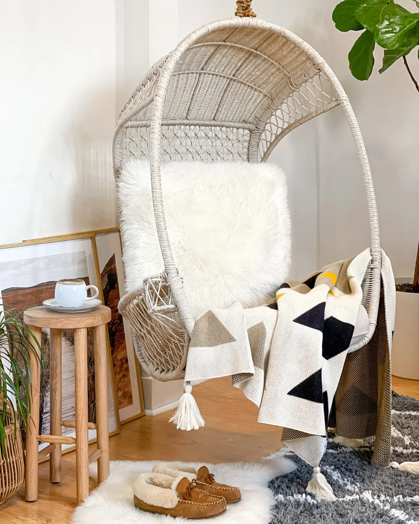 Knox Organic Cotton Bohemian Knit Throw Blanket - Image 4