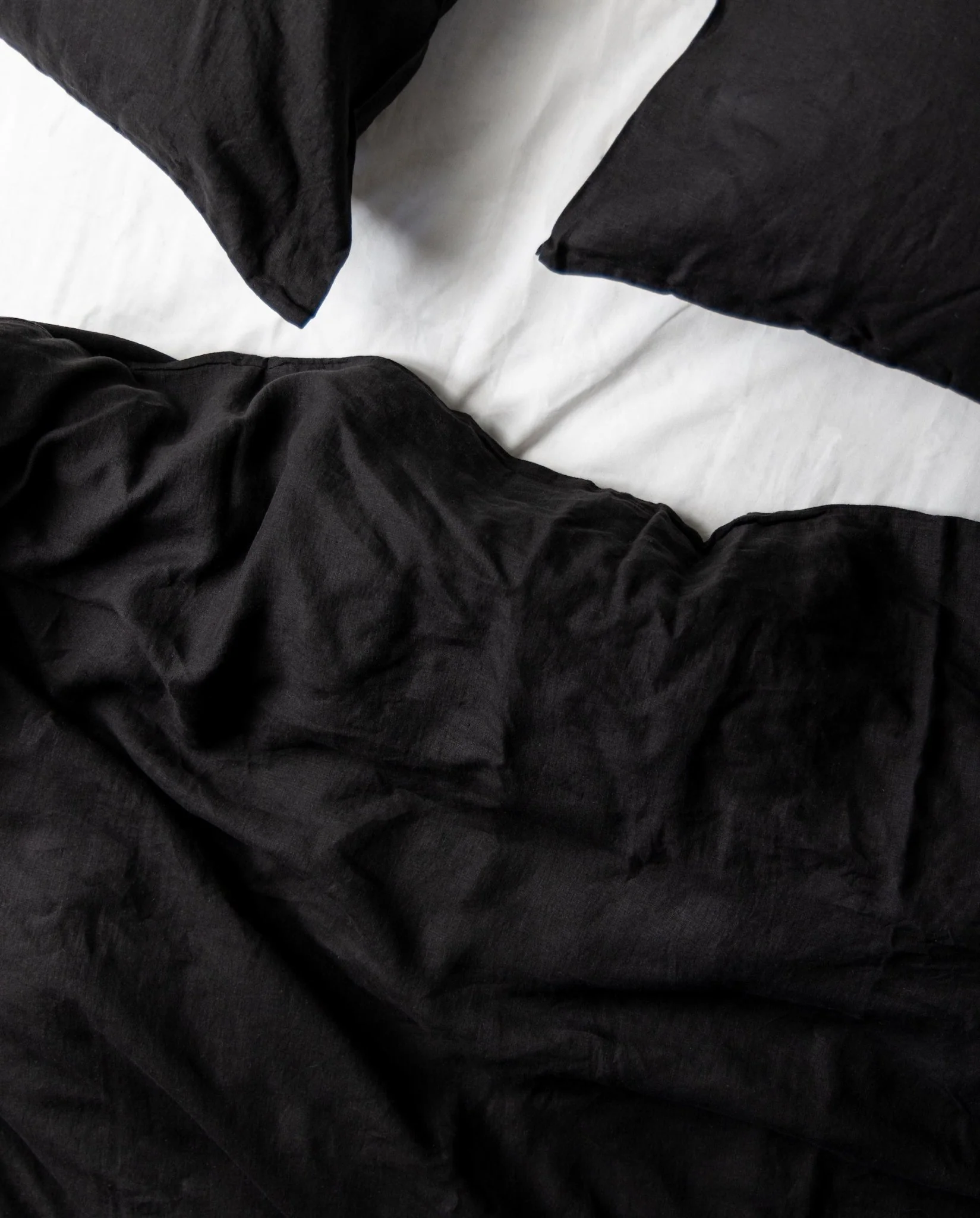 Sofia Reversible Organic Belgian Flax Linen Duvet Cover Set - Image 9