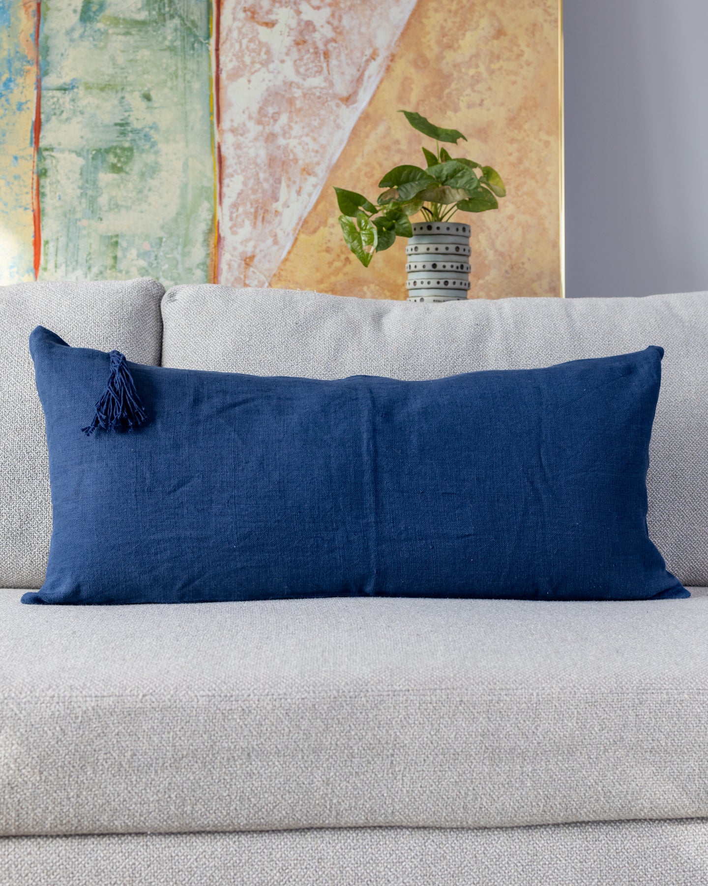 Tinsley Organic Linen Lumbar Pillow - Image 3