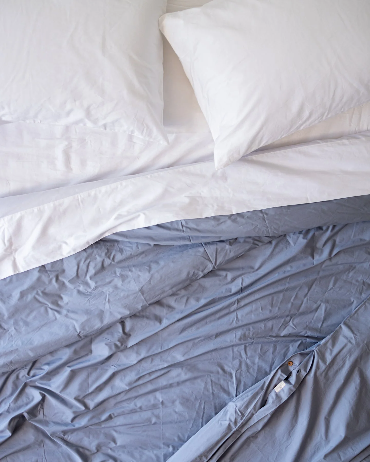 Willow Organic Cotton Percale Duvet Cover - 300 TC - Image 4